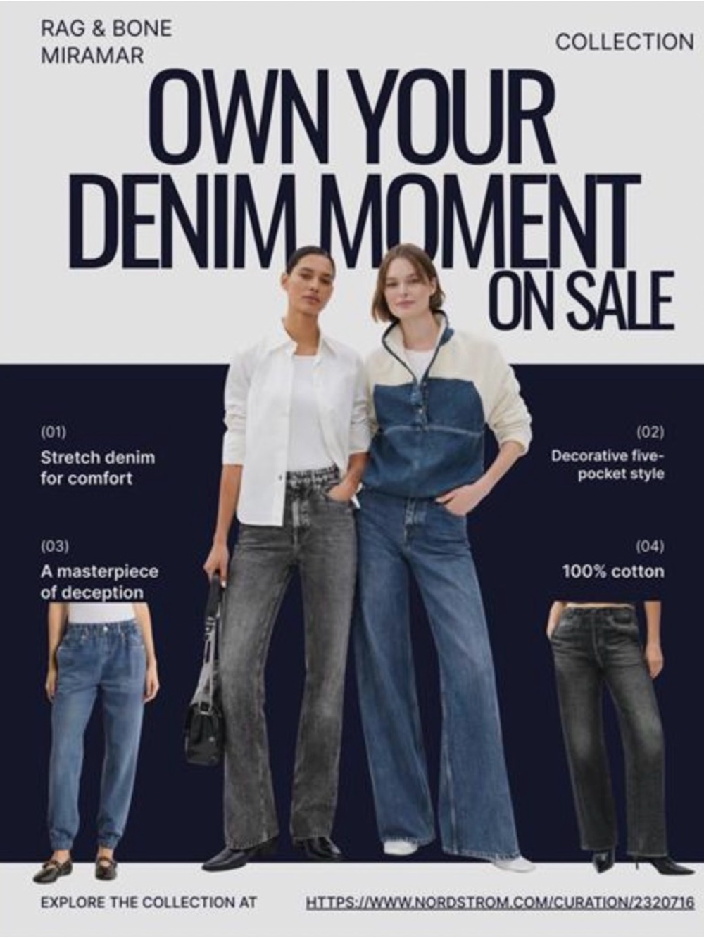 Rag & Bone Miramar Sweatpants Denim